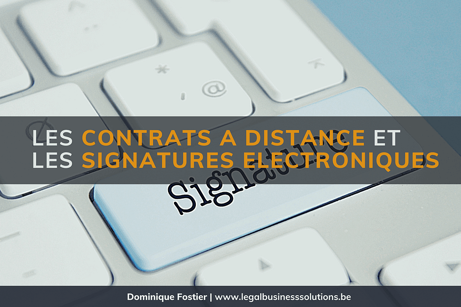 Contrats a Distance et LES Signatures Electroniques