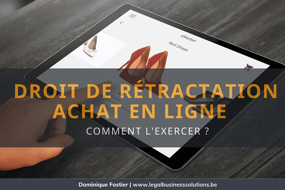 Droit de rétractation achat en ligne